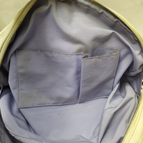 Coach Soho White Pebbled Leather Domed Buckle Pocket ZIpper Satchel Shoulder Bag - Picture 14 of 15